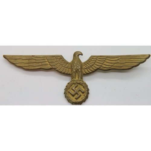 424 - WWII German Kriegsmarine Officers Tropical Whites breast eagle. P&P Group 1 (£14+VAT for the first l... 