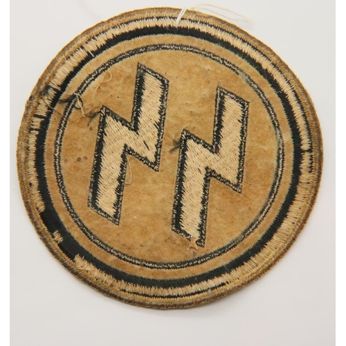 428 - WWII German Waffen felt SS Officers sports vest badge. P&P Group 1 (£14+VAT for the first lot and £1... 