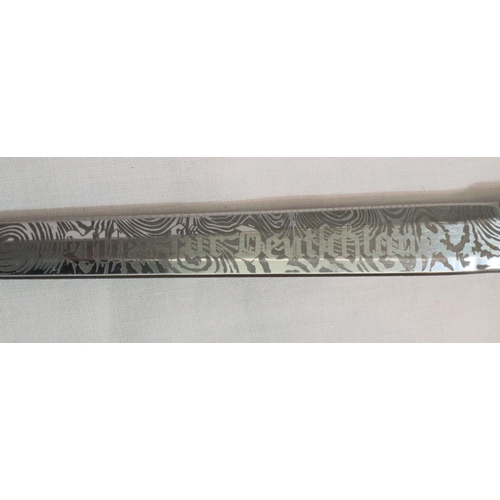 443 - German Third Reich replica SA dagger with scabbard. P&P Group 2 (£18+VAT for the first lot and £3+VA... 