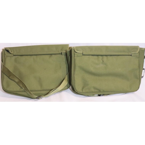 459 - New old stock two Anglo Arms green game bags. P&P Group 2 (£18+VAT for the first lot and £3+VAT for ... 