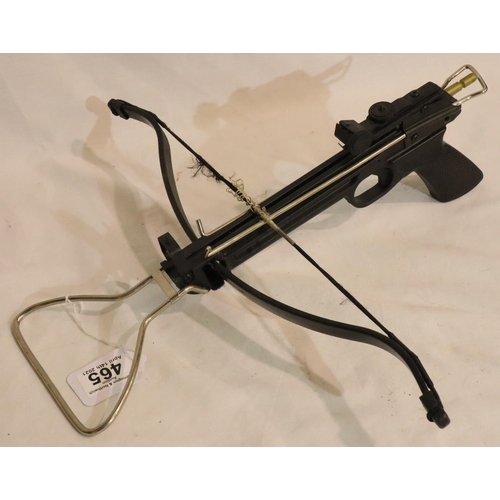 465 - Amex UK pistol action crossbow. P&P Group 2 (£18+VAT for the first lot and £3+VAT for subsequent lot... 