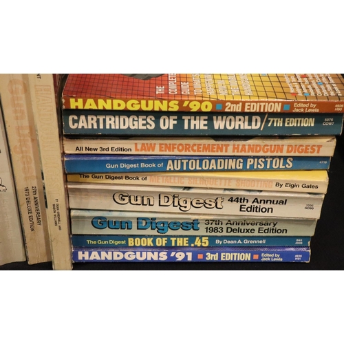 487 - Collection of c1980s Gun Digest and other annuals. Not available for in-house P&P, contact Paul O'He... 