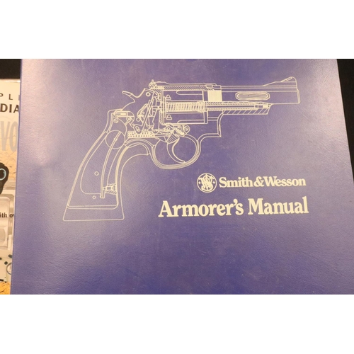 493 - Collection of handgun and pistol related books and manuals. Not available for in-house P&P, contact ... 