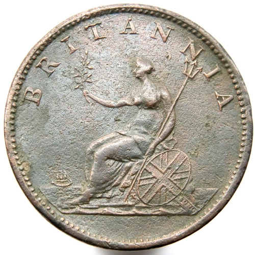 2356 - 1807 - Copper Half Penny of King George 3rd.P&P Group 1 (£14+VAT for the first lot and £1+VAT for su... 