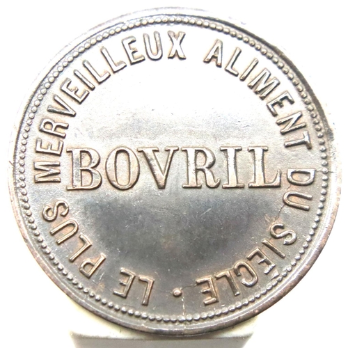 2357 - Victorian Bovril advertising Token (London-Paris).P&P Group 1 (£14+VAT for the first lot and £1+VAT ... 