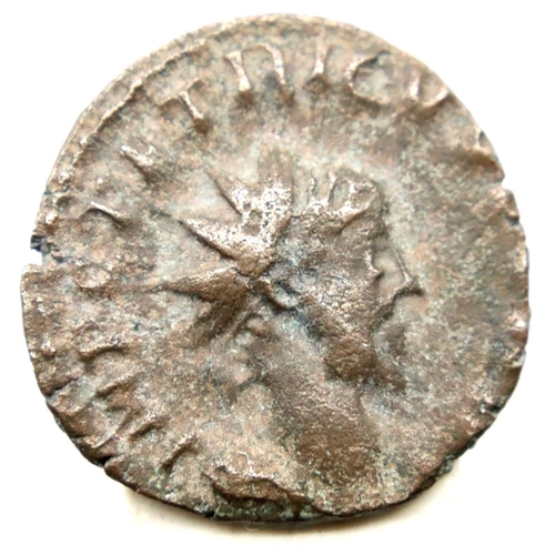 2363 - Roman Bronze Radiate of emperor Tetricus.P&P Group 1 (£14+VAT for the first lot and £1+VAT for subse... 