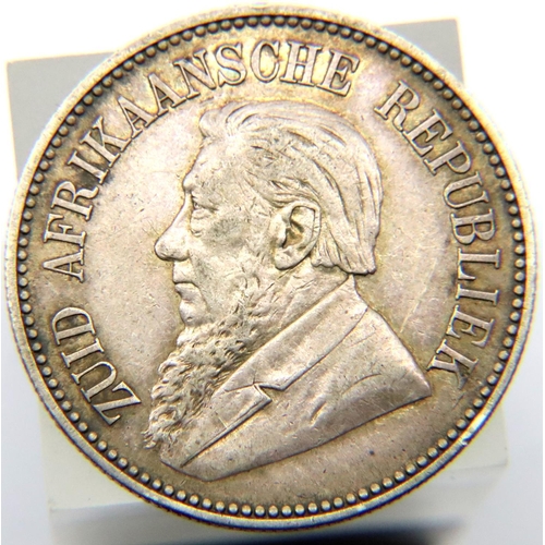 2393 - 1896 - South African Kruger Silver 2 1/2 Shillings. P&P Group 1 (£14+VAT for the first lot and £1+VA... 