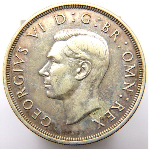 2406 - 1937 - Silver Crown of King George VI. P&P Group 1 (£14+VAT for the first lot and £1+VAT for subsequ... 