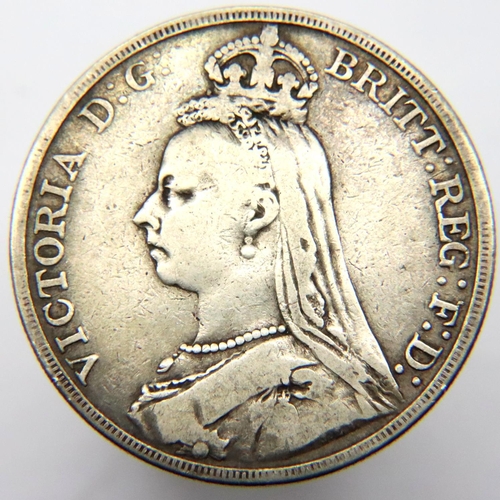 2414 - 1889 -Silver Crown of Queen Victoria. P&P Group 1 (£14+VAT for the first lot and £1+VAT for subseque... 