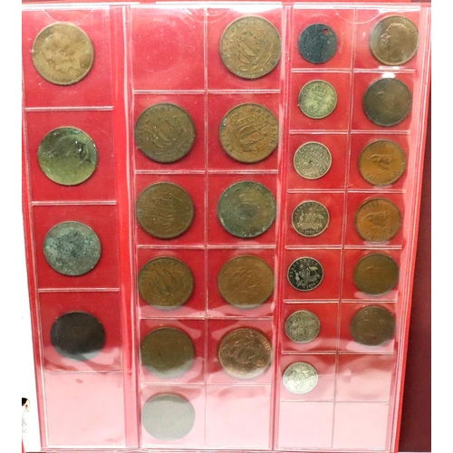 2419 - Collection of mainly UK pre-decimal coinage with some pre-1947 silver. P&P Group 1 (£14+VAT for the ... 