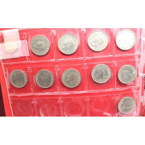 2419 - Collection of mainly UK pre-decimal coinage with some pre-1947 silver. P&P Group 1 (£14+VAT for the ... 