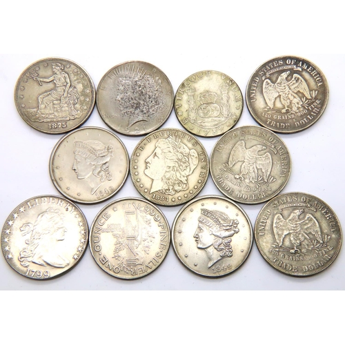 2430 - Collection of reproduction American coins. P&P Group 1 (£14+VAT for the first lot and £1+VAT for sub... 