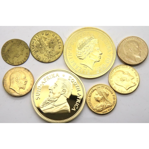 2431 - Collection of reproduction gold coins. P&P Group 1 (£14+VAT for the first lot and £1+VAT for subsequ... 