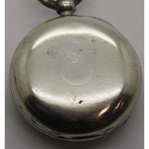 72 - Waltham open faced heavy case pocket watch with William Ellery movement, no 2052363 Birmingham assay... 