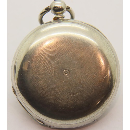 75 - Hallmarked silver fusee pocket watch, lacking glass. P&P Group 1 (£14+VAT for the first lot and £1+V... 