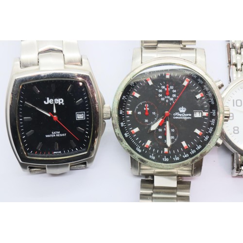 85 - Mixed gents wristwatches, all working. P&P Group 1 (£14+VAT for the first lot and £1+VAT for subsequ... 