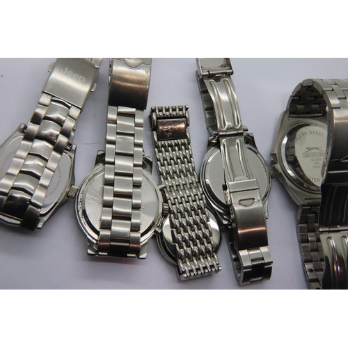 85 - Mixed gents wristwatches, all working. P&P Group 1 (£14+VAT for the first lot and £1+VAT for subsequ... 