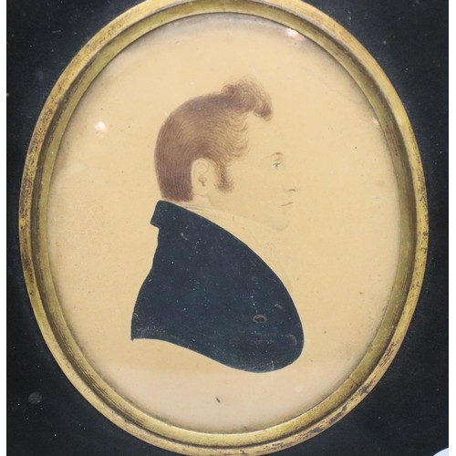 506 - Framed early miniature portrait of William Pitt 1780, 12 cm x 14.5 cm. P&P Group 1 (£14+VAT for the ... 