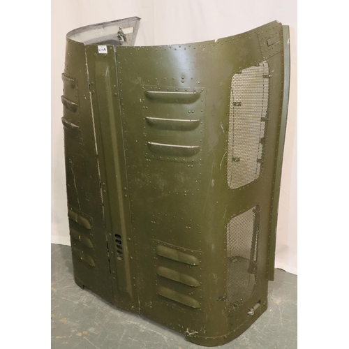 414B - Genuine Vietnam era bell huey UH-1 helicopter engine cover, found in a farm near An-Khe, Vietnam. No... 