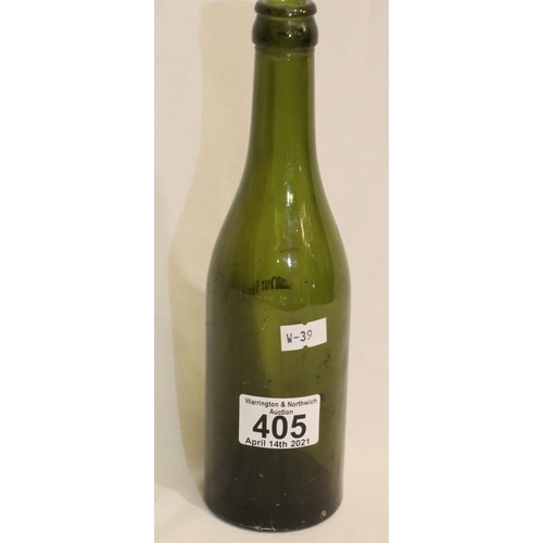 405 - WWII German Waffen SS beer bottle for SS only. P&P Group 2 (£18+VAT for the first lot and £3+VAT for... 