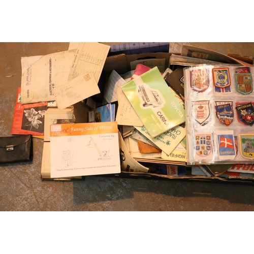 1198 - Large box of ephemera. Not available for in-house P&P, contact Paul O'Hea at Mailboxes on 01925 6591... 