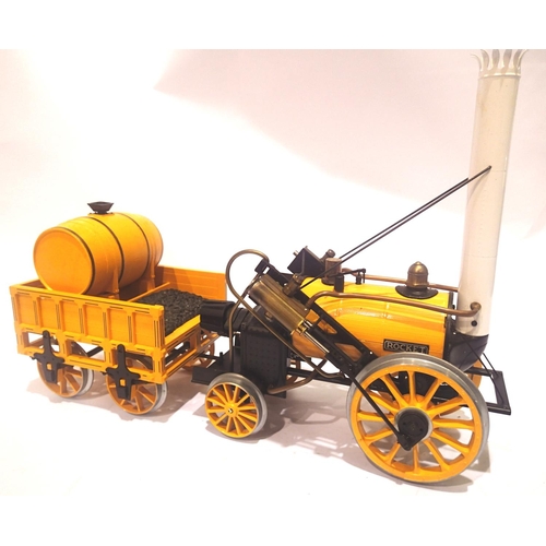 2202 - Hornby 3 1/2 gauge Live Steam G100 Stephensons Rocket in excellent condition, appears unused, comple... 