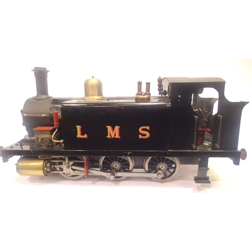 2201 - 3 1/2 gauge Live Steam Rob Roy 0.6.0 Caledonian tank, finished in LMS black, coal fired, good build ... 