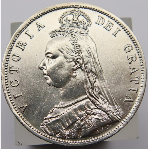 3008 - 1887 - Silver Half Crown of Queen Victoria. P&P Group 1 (£14+VAT for the first lot and £1+VAT for su... 