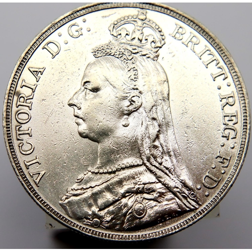 3022 - 1889 - Silver Crown of Queen Victoria. P&P Group 1 (£14+VAT for the first lot and £1+VAT for subsequ... 