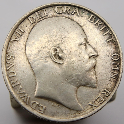 3055 - 1910 - Silver Shilling of Edward VII. P&P Group 1 (£14+VAT for the first lot and £1+VAT for subseque... 