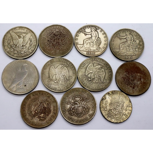 3063 - Collection of reproduction American coins. P&P Group 1 (£14+VAT for the first lot and £1+VAT for sub... 