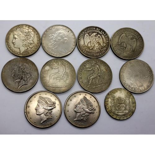 3063 - Collection of reproduction American coins. P&P Group 1 (£14+VAT for the first lot and £1+VAT for sub... 