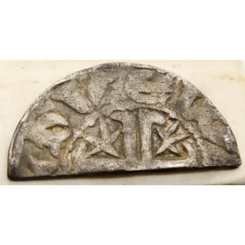 3068 - Scottish Silver Hammered Half Penny - William the Lion - Found in Acresford ; Hugh and Walter Moneye... 