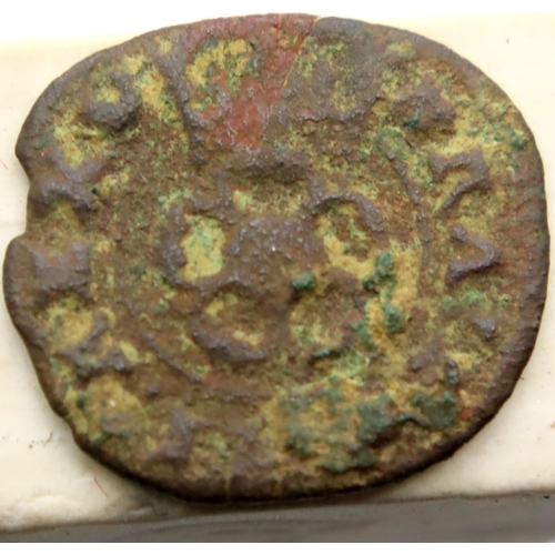 3073 - 1625 - Copper Hammered Rose Farthing of Charles I. P&P Group 1 (£14+VAT for the first lot and £1+VAT... 