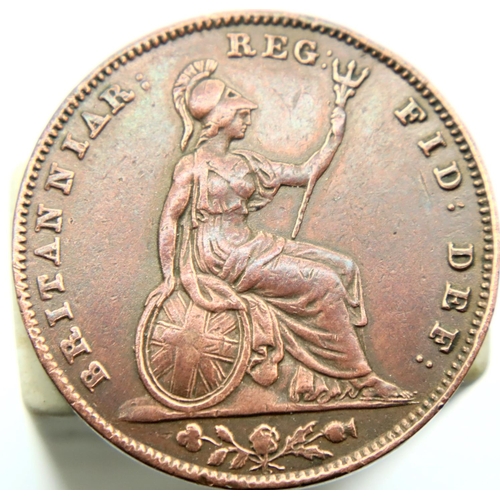 3075 - 1853 - Copper Farthing of Queen Victoria. P&P Group 1 (£14+VAT for the first lot and £1+VAT for subs... 