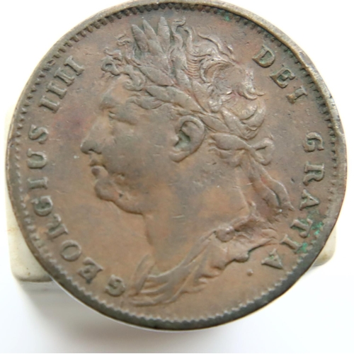 3079 - 1823 - Copper Farthing of George IV. P&P Group 1 (£14+VAT for the first lot and £1+VAT for subsequen... 