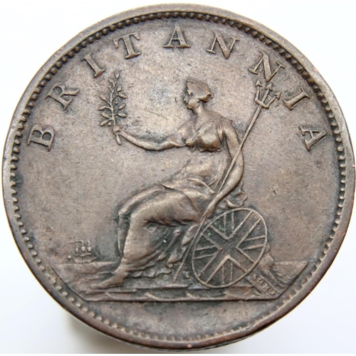 3088 - 1807 - Copper Half Penny of George III. P&P Group 1 (£14+VAT for the first lot and £1+VAT for subseq... 