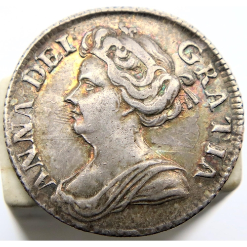 3089 - 1711 - Silver Sixpence of Queen Anne - High Grade specimen. P&P Group 1 (£14+VAT for the first lot a... 