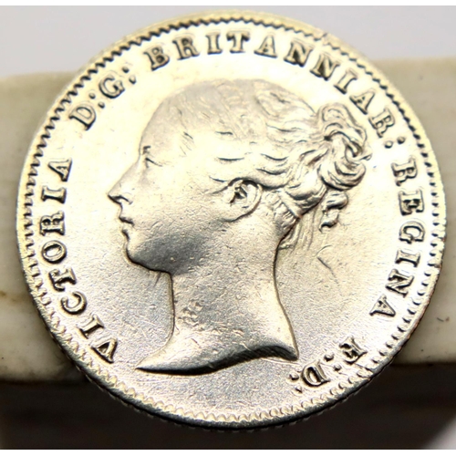 3093 - 1844 - Silver Groat of Queen Victoria. P&P Group 1 (£14+VAT for the first lot and £1+VAT for subsequ... 