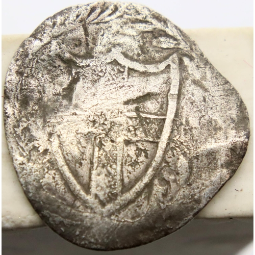 3094 - 1653 - Silver Hammered Half Groat of Commonwealth (Oliver Cromwell). P&P Group 1 (£14+VAT for the fi... 