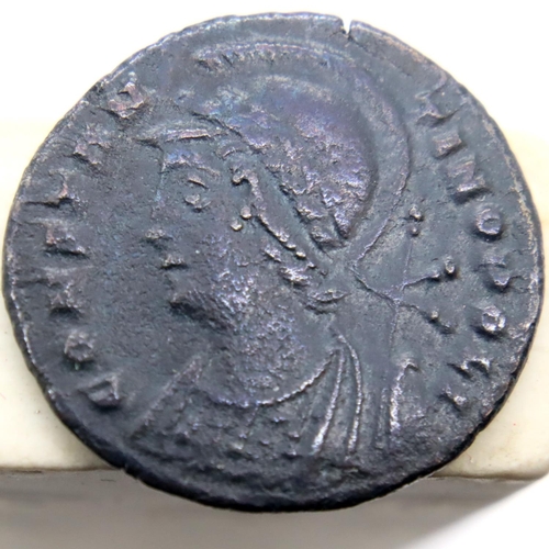 3116 - Circa 300AD - Roman Bronze AE3 - Constantinopolis ;  victory on prow with High Definition. P&P Group... 