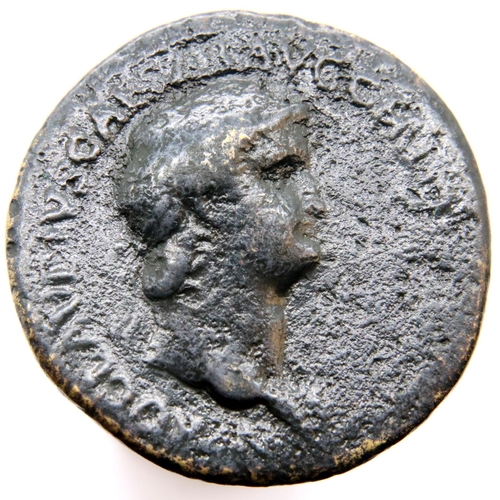 3135 - 54-68 AD - Roman Bronze Sestertius of Emperor Nero - DECVRSIO on Horseback with Soldier. P&P Group 1... 