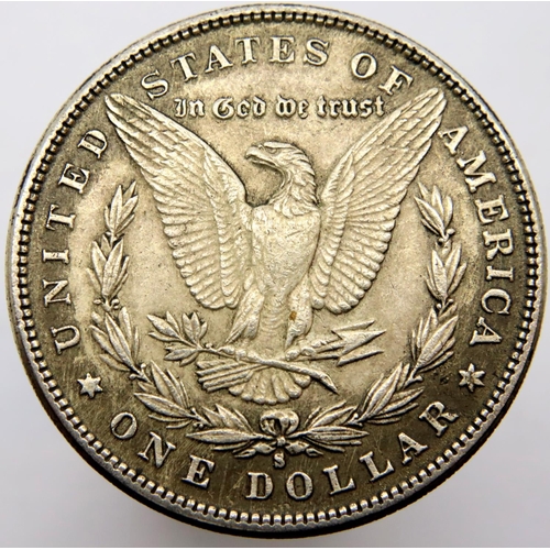 3139 - 1888 - American Morgan silver dollar. P&P Group 1 (£14+VAT for the first lot and £1+VAT for subseque... 