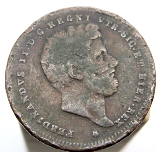 3140 - 1839 - Italian states 2 Tornesi. P&P Group 1 (£14+VAT for the first lot and £1+VAT for subsequent lo... 