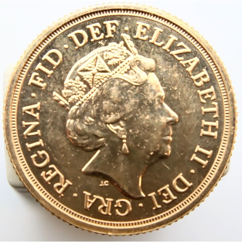 3160 - Elizabeth II 2016 full sovereign. P&P Group 1 (£14+VAT for the first lot and £1+VAT for subsequent l... 