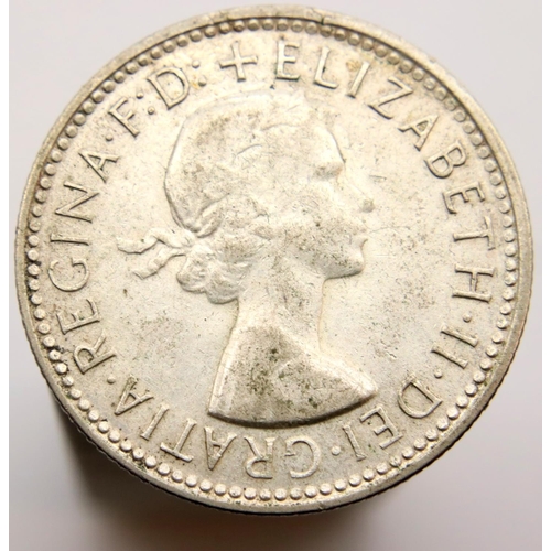 3162 - 1963 - Silver Shilling of Queen Elizabeth for Australia. P&P Group 1 (£14+VAT for the first lot and ... 