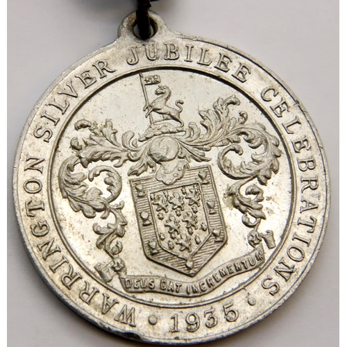 3166 - 1935 - Coronation of George V medal - Warrington issue. P&P Group 1 (£14+VAT for the first lot and £... 