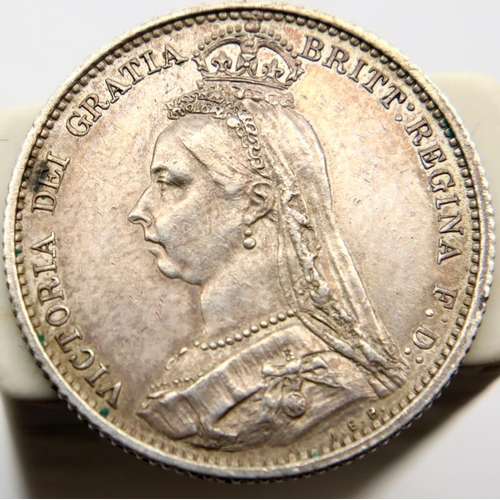 3172 - 1887 - Silver Sixpence of Queen Victoria. P&P Group 1 (£14+VAT for the first lot and £1+VAT for subs... 