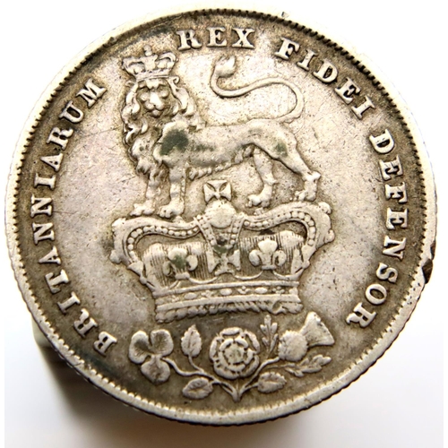 3173 - 1826 - Silver Shilling of George IV. P&P Group 1 (£14+VAT for the first lot and £1+VAT for subsequen... 