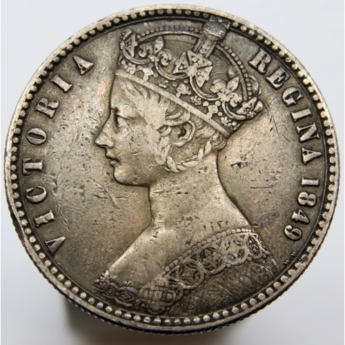 3178 - 1849 - Silver Gothic Florin of Queen Victoria - Godless edition. P&P Group 1 (£14+VAT for the first ... 